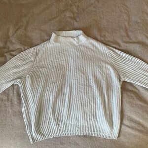 HM DIVIDED - mock neck light blue sweater